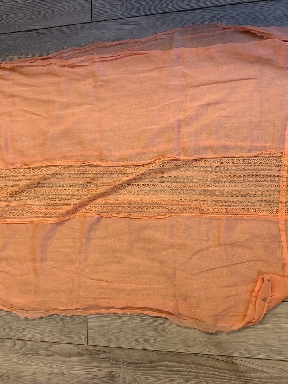 Peach infinity scarf. Never worn